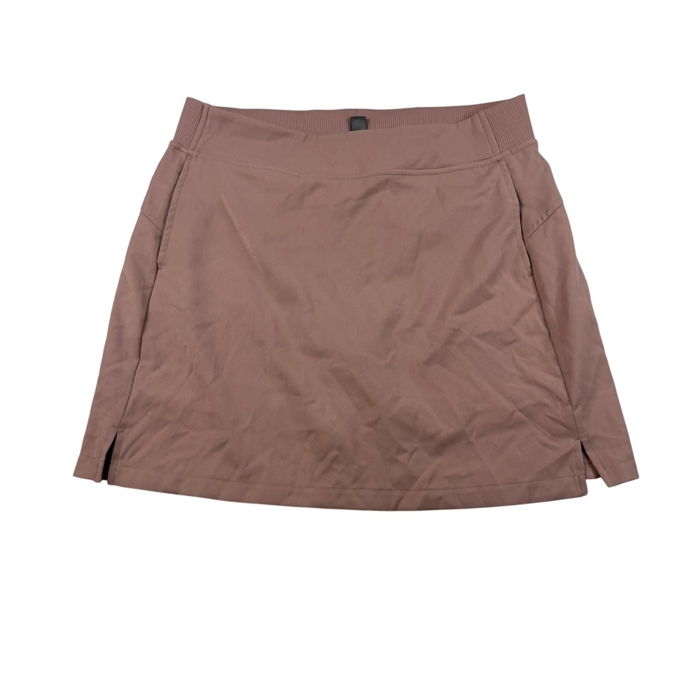 32 Degrees Cool Womens Active Skort Mauve Pink Ribbed Waist Pockets S T2515295